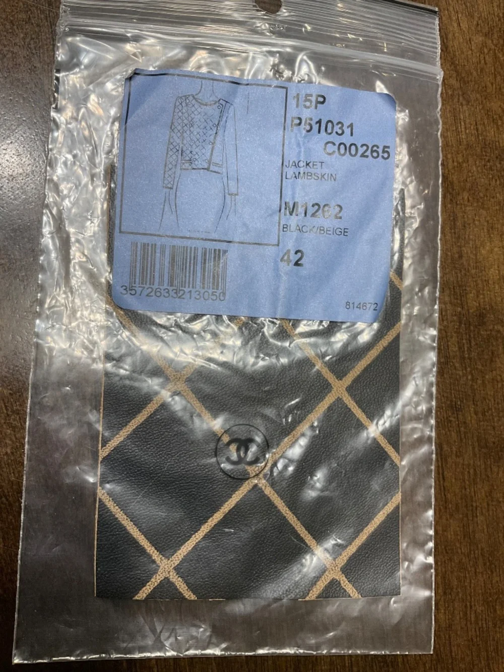 Chanel soft lambskin jacket 42